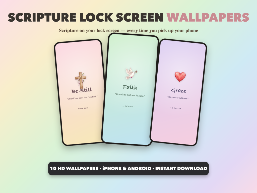 Scripture Lock Screen Wallpapers | Christian Phone Wallpapers | Scripture Lock Screen | iPhone Android HD Digital