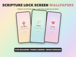 Scripture Lock Screen Wallpapers | Christian Phone Wallpapers | Scripture Lock Screen | iPhone Android HD Digital