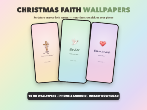Christmas Faith Wallpapers | Christian Phone Wallpapers | Scripture Lock Screen | iPhone Android HD Digital