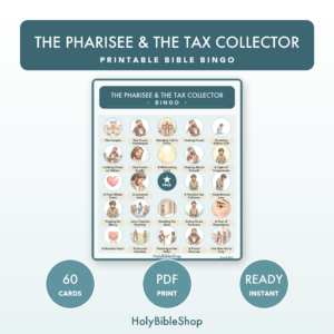 The Pharisee and the Tax Collector Bingo | Bible Bingo Game | 60 Cards Sunday School VBS Christian PDF