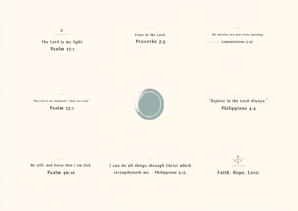 Minimalist KJV Scripture Cards | Set of 4 Printable Bible Journaling (Digital Download)