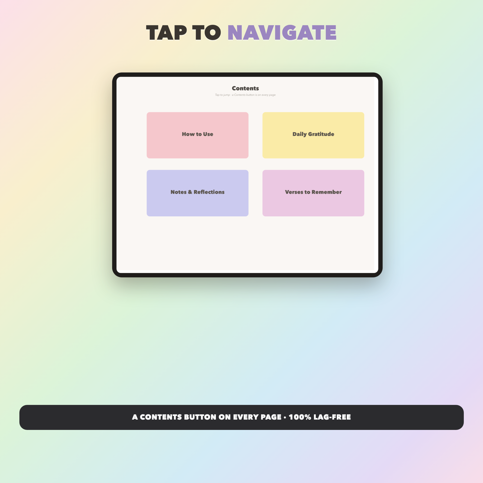 Gratitude Journal | Christian Digital Journal | Hyperlinked GoodNotes iPad | Faith Devotional - Image 2