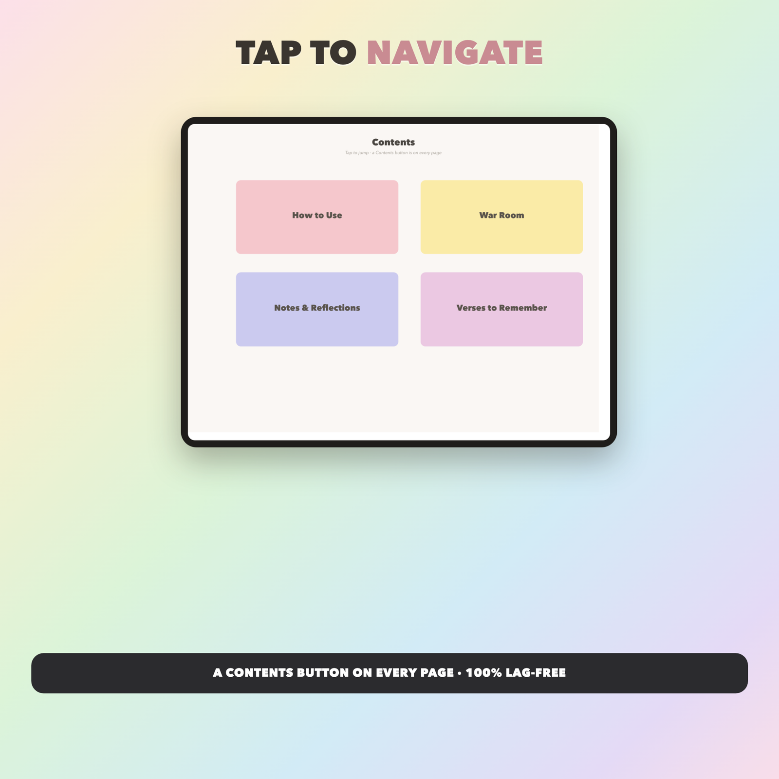 War Room Prayer Journal | Christian Digital Journal | Hyperlinked GoodNotes iPad | Faith Devotional - Image 2