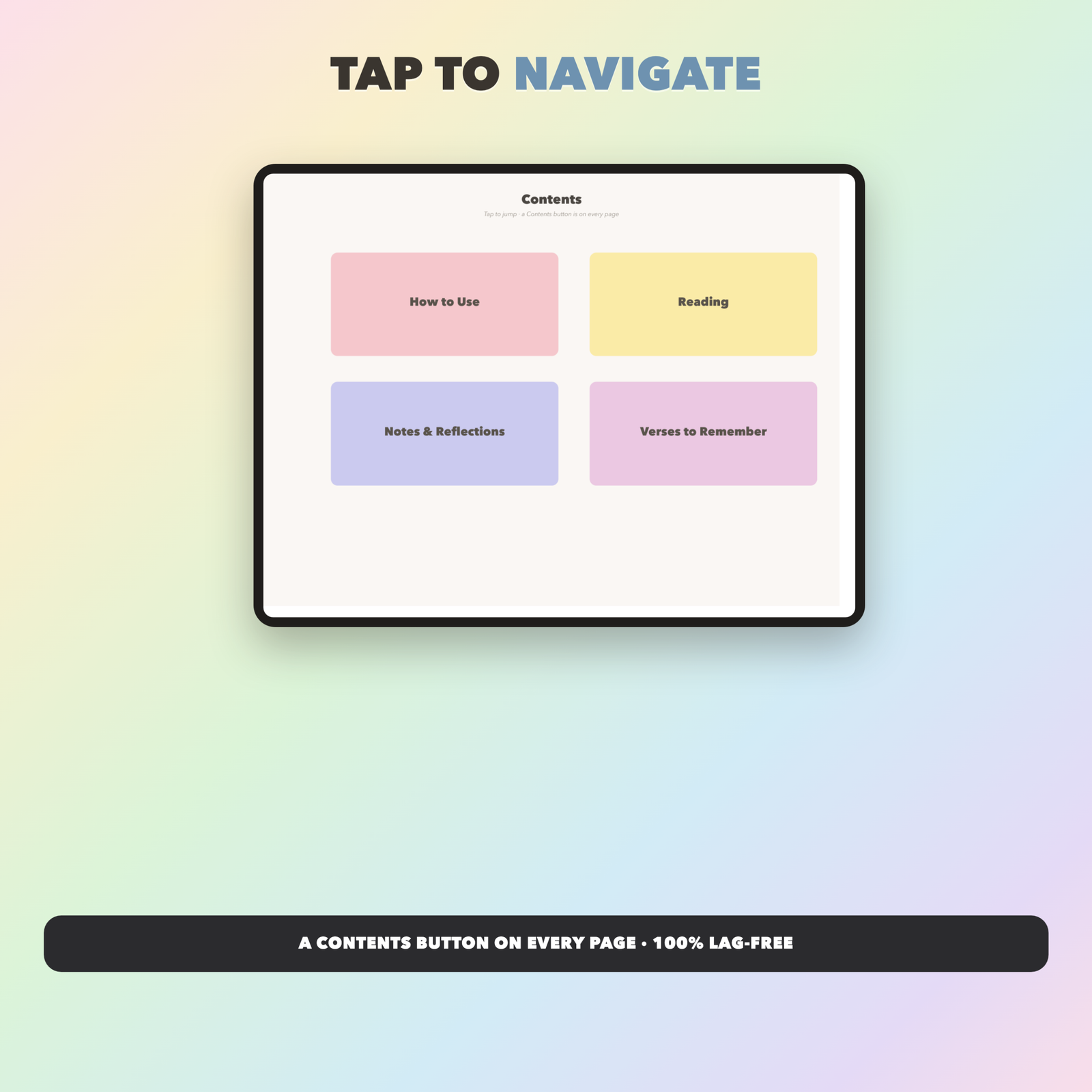 Bible Reading Journal | Christian Digital Journal | Hyperlinked GoodNotes iPad | Faith Devotional - Image 2