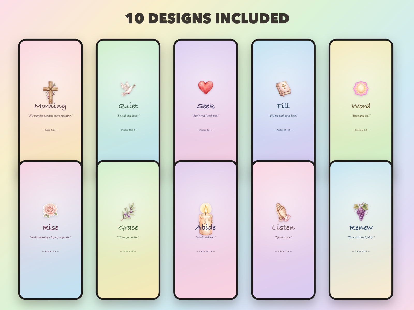 Coffee & Quiet Time Wallpapers | Christian Phone Wallpapers | Scripture Lock Screen | iPhone Android HD Digital - Image 2