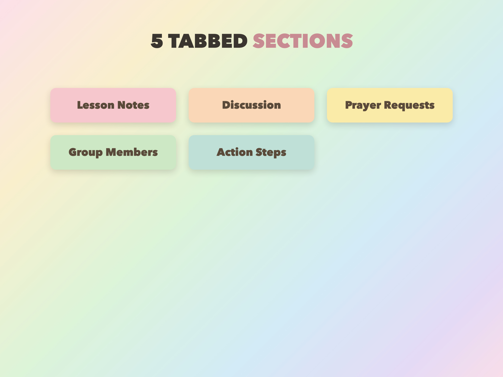 Small Group Notebook | Christian Digital Notebook | Tabbed Hyperlinked GoodNotes iPad | Bible - Image 2
