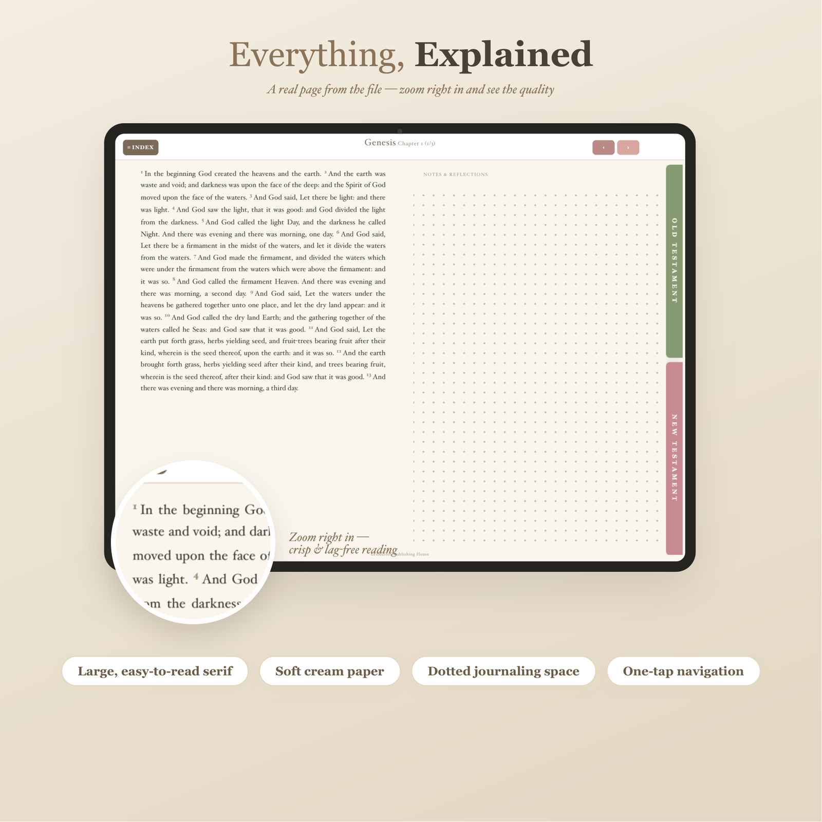 ASV Digital Study Bible | Hyperlinked GoodNotes/iPad Journaling Bible | American Standard Version, Templates, Topical Index, Bookmarks - Image 2