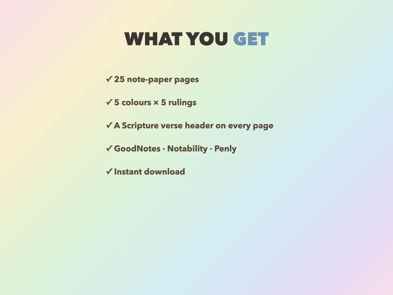 Sermon Note Paper | Christian Digital Note Paper | Scripture GoodNotes Notability | Bible Study - Image 3