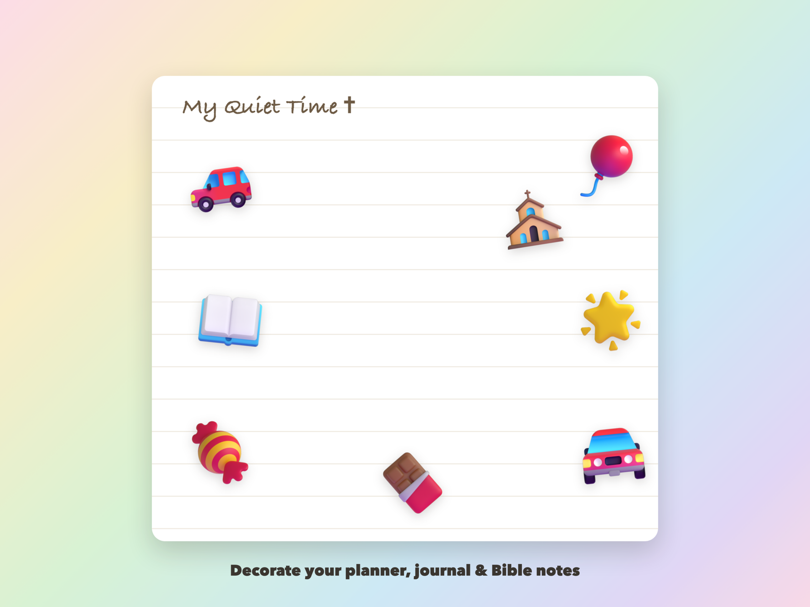 Fall Trunk or Treat Stickers | Christian Digital Stickers | Bible Journaling GoodNotes Pre-Cropped PNG | Sunday School - Image 3