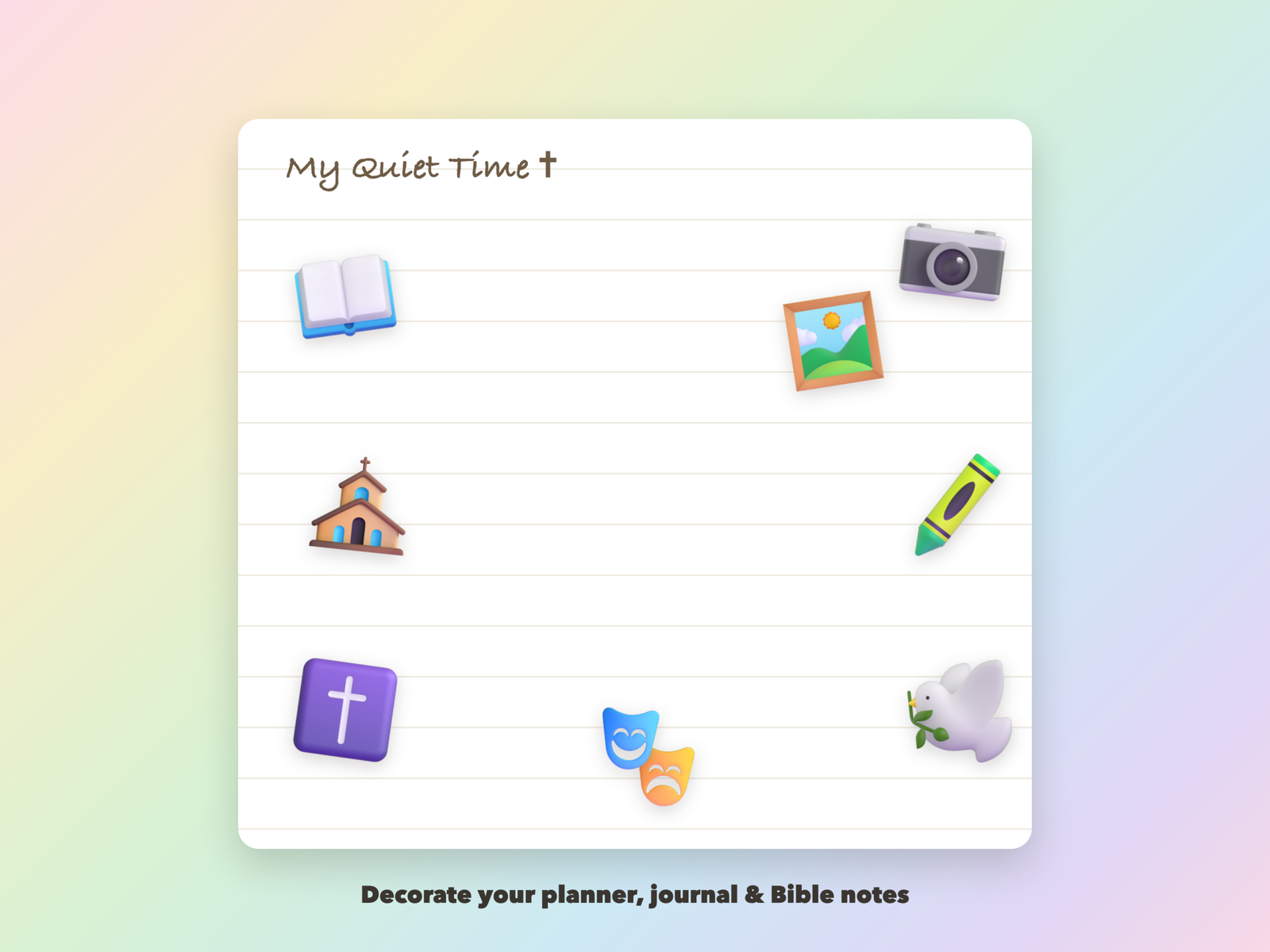 Christian Artists and Makers Stickers | Christian Digital Stickers | Bible Journaling GoodNotes Pre-Cropped PNG | Sunday School - Image 3