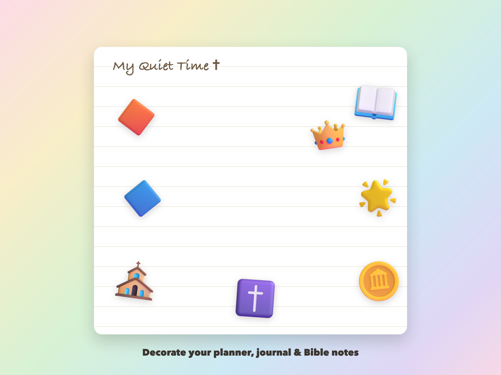 Gemstones of Heaven Stickers | Christian Digital Stickers | Bible Journaling GoodNotes Pre-Cropped PNG | Sunday School - Image 3
