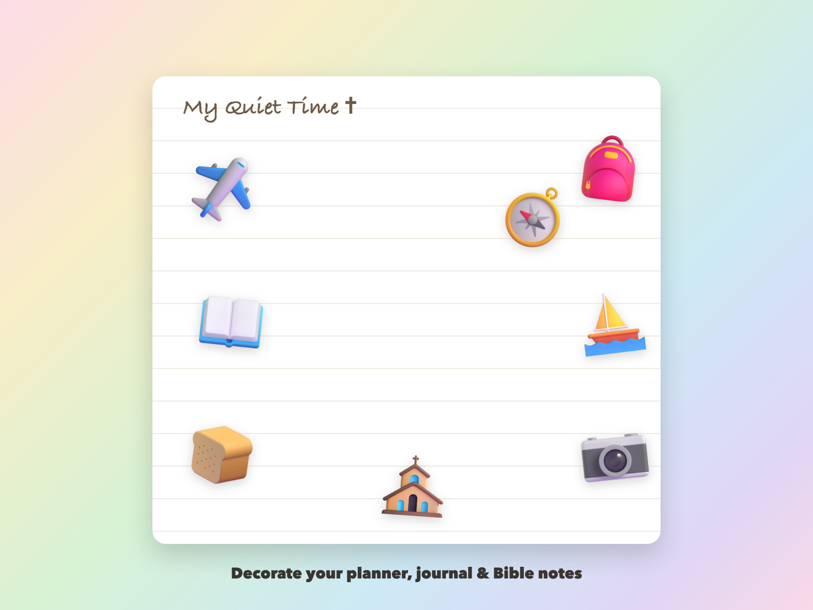 Missionary Appreciation Stickers | Christian Digital Stickers | Bible Journaling GoodNotes Pre-Cropped PNG | Sunday School - Image 3