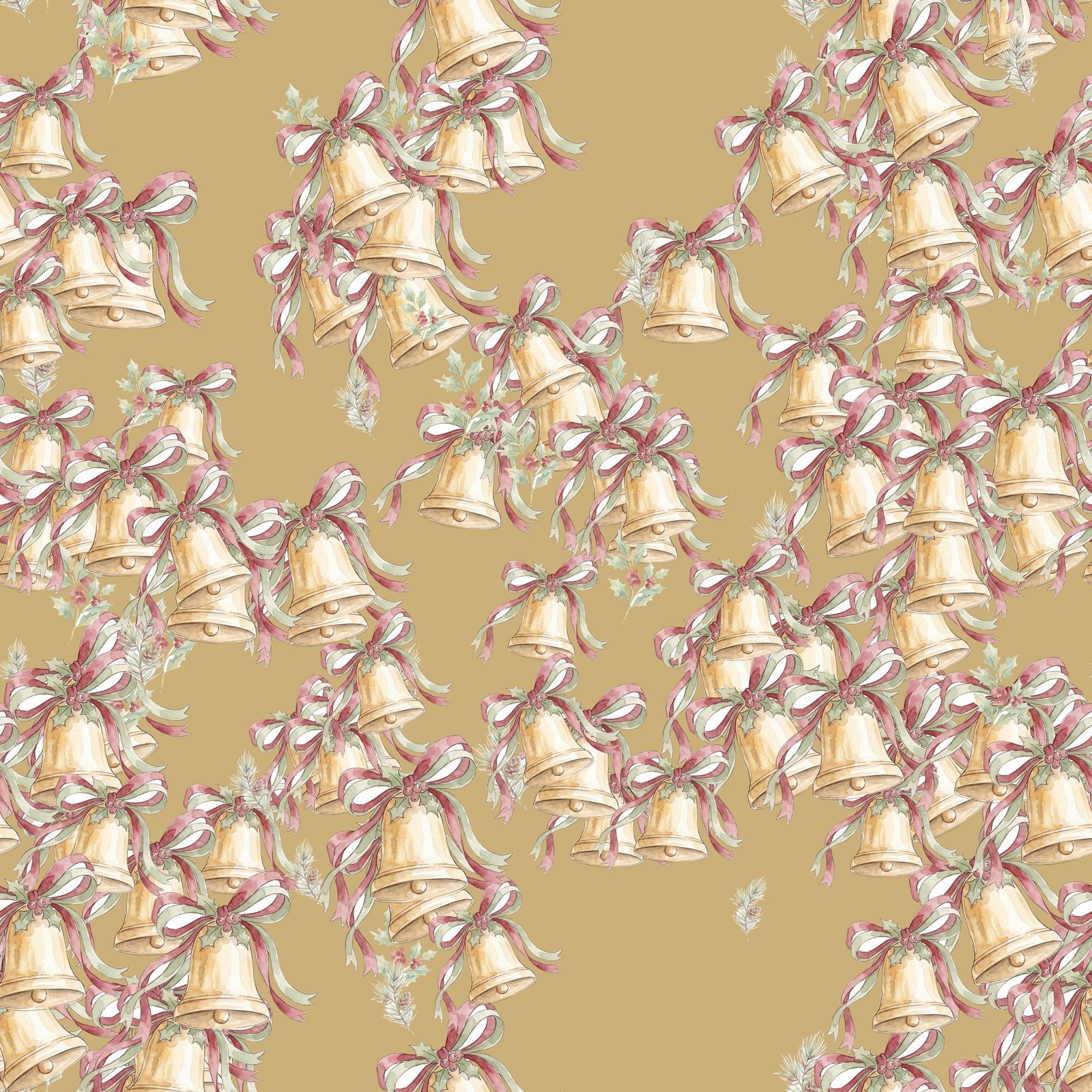 Christian Christmas Digital Paper, 12 Seamless 12x12 Backgrounds, Nativity Cross Star Holly Scrapbook Paper, Commercial Use Junk Journal - Image 5