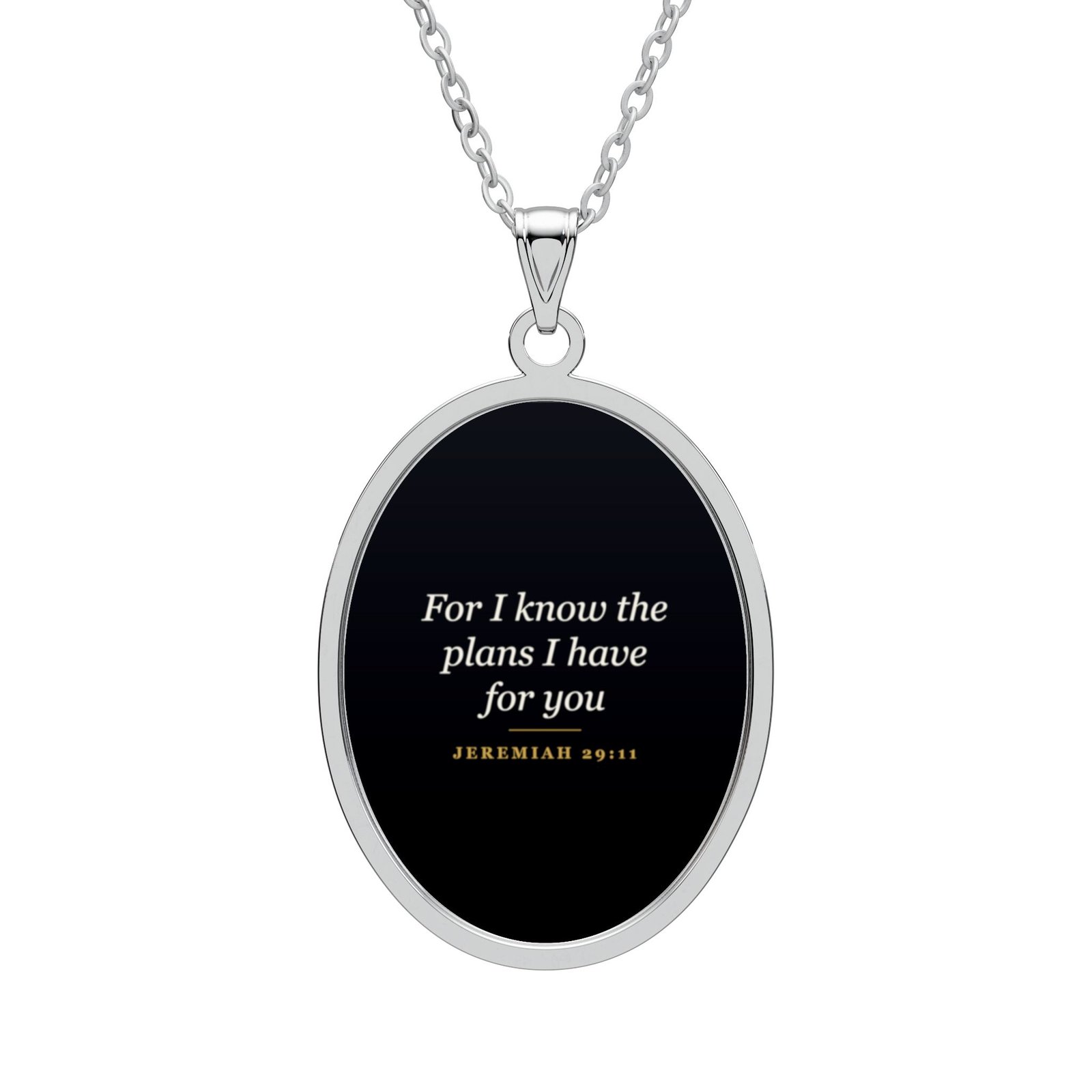 Jeremiah 29:11 Necklace, For I Know the Plans I Have for You, Christian Faith Gift, Bible Verse Pendant, Encouragement Gift - Image 3