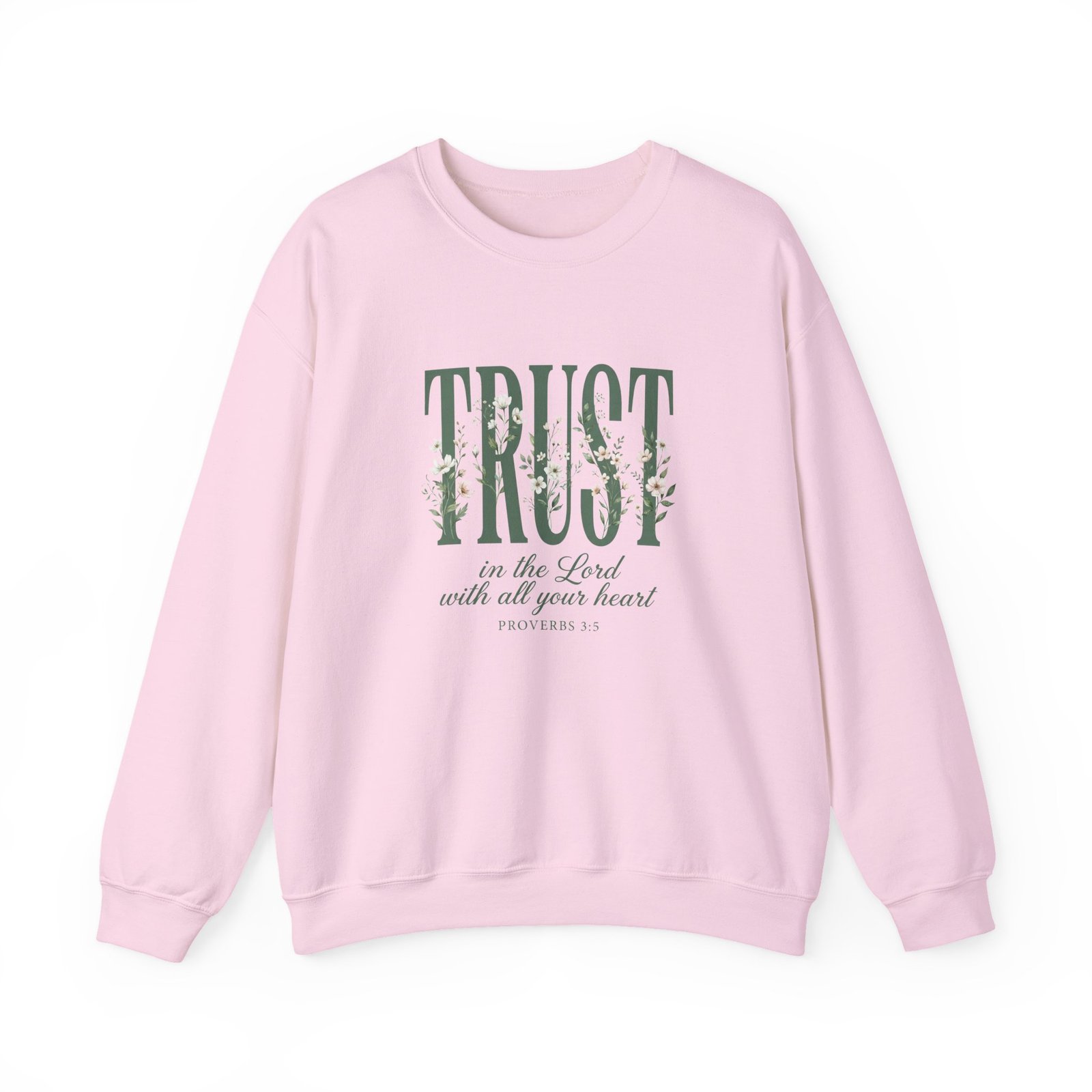 Trust in the Lord With All Your Heart Sweatshirt, Floral Christian Crewneck, Proverbs 3:5 Bible Verse, Faith Gift Women - Image 24