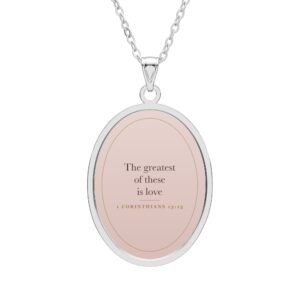 1 Corinthians 13:13 Necklace, The Greatest of These is Love, Christian Faith Gift, Bible Verse Pendant, Gift for Her