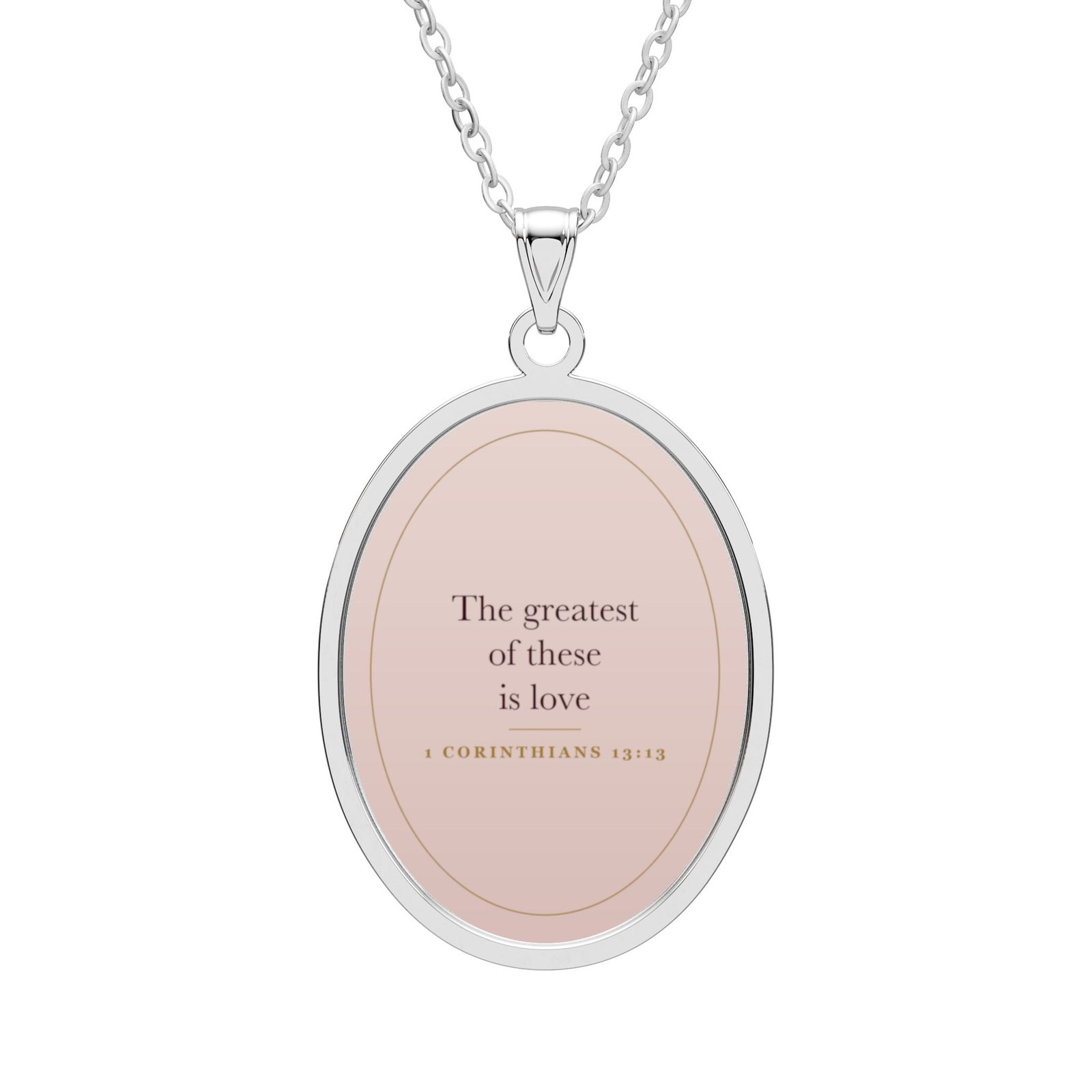1 Corinthians 13:13 Necklace, The Greatest of These is Love, Christian Faith Gift, Bible Verse Pendant, Gift for Her