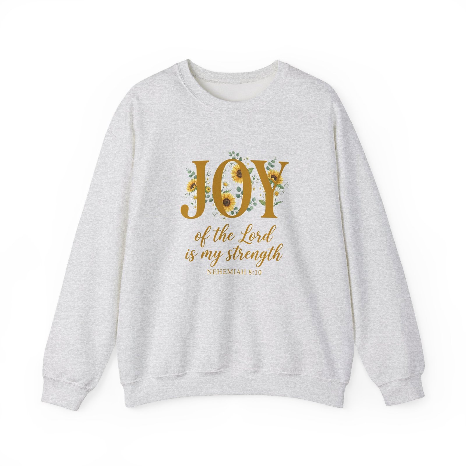 The Joy of the Lord Is My Strength Sweatshirt, Sunflower Christian Crewneck, Nehemiah 8:10 Verse, Faith Gift Women - Image 7