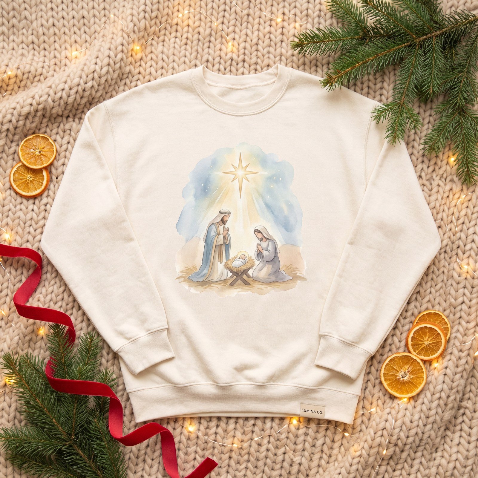 Watercolor Christian Christmas Clipart, 24 PNG, Nativity Wise Men Angel Advent, Commercial Use Religious Sublimation, Digital Download - Image 14