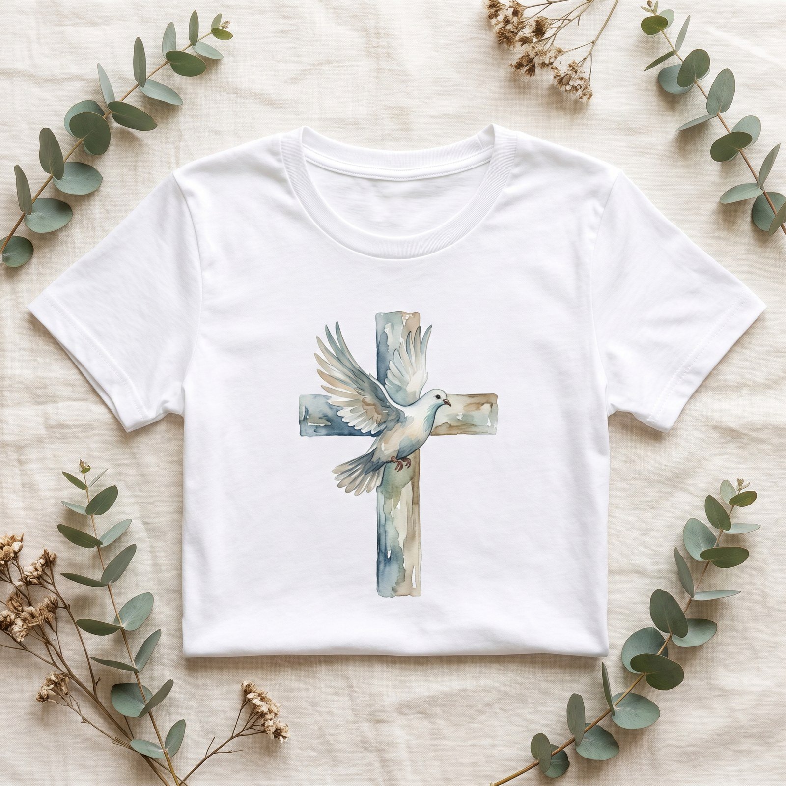 Watercolor Christian Faith Clipart, 24 PNG, Cross Dove Lamb Communion, Commercial Use, Religious Sublimation Graphics, Digital Download - Image 14
