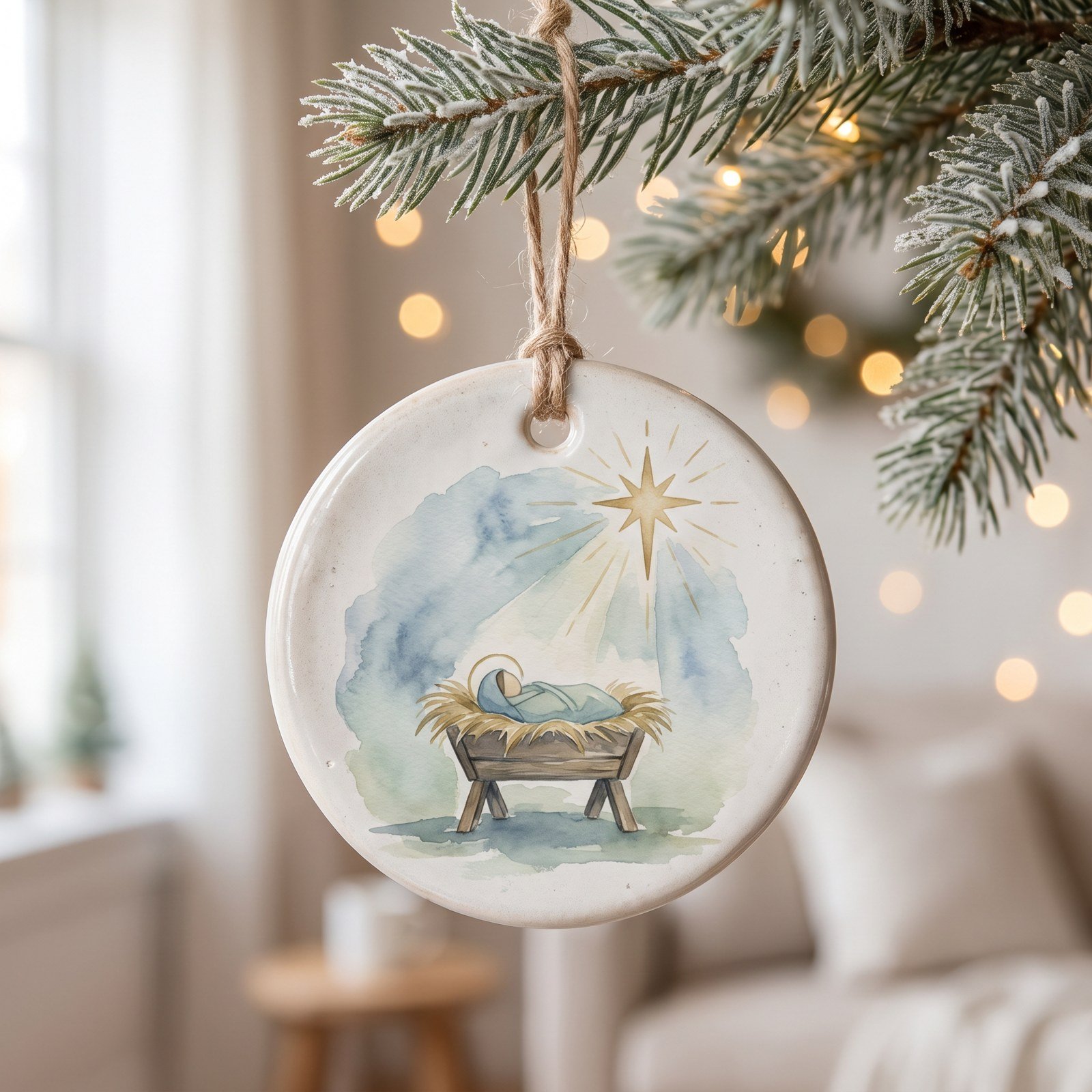 Watercolor Christian Christmas Clipart, 24 PNG, Nativity Wise Men Angel Advent, Commercial Use Religious Sublimation, Digital Download - Image 15