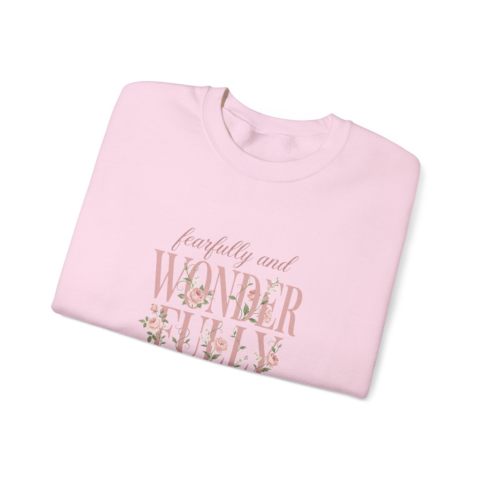 Fearfully and Wonderfully Made Sweatshirt, Floral Christian Crewneck, Psalm 139:14 Bible Verse, Faith Gift for Women - Image 25
