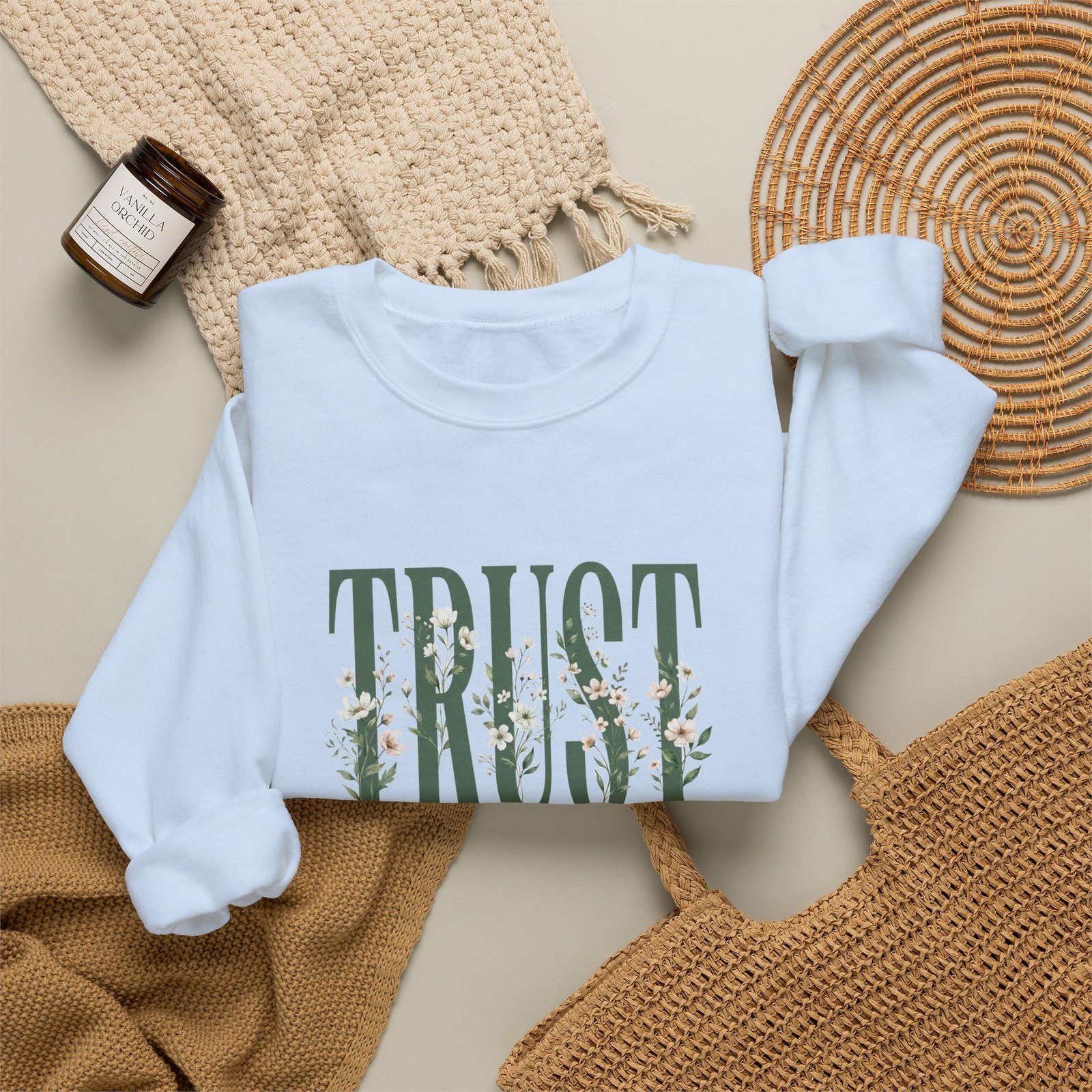 Trust in the Lord With All Your Heart Sweatshirt, Floral Christian Crewneck, Proverbs 3:5 Bible Verse, Faith Gift Women - Image 22