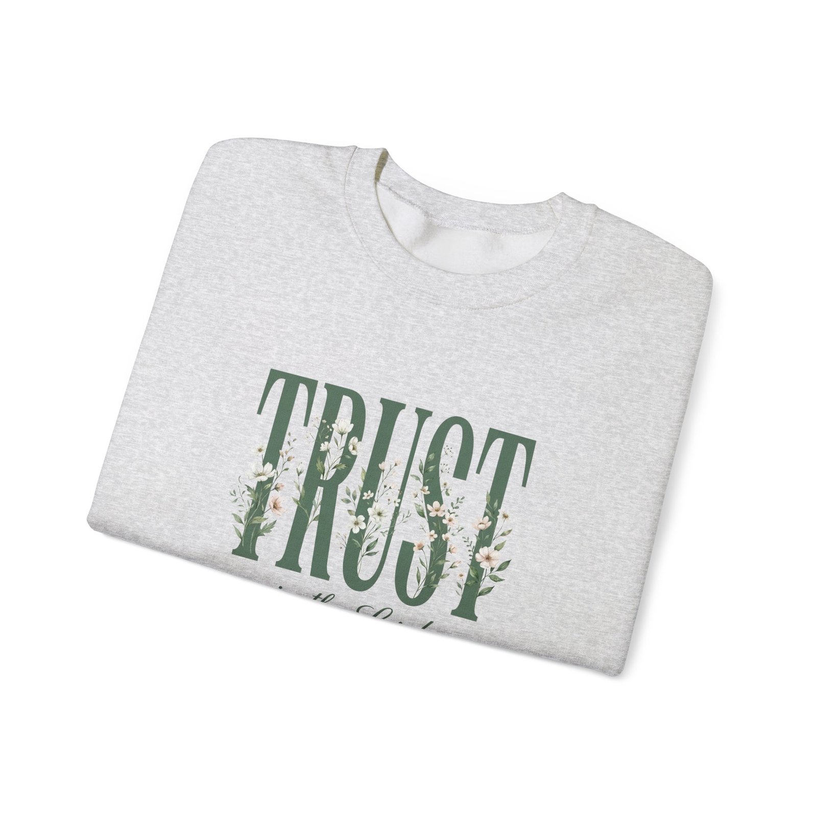 Trust in the Lord With All Your Heart Sweatshirt, Floral Christian Crewneck, Proverbs 3:5 Bible Verse, Faith Gift Women - Image 9