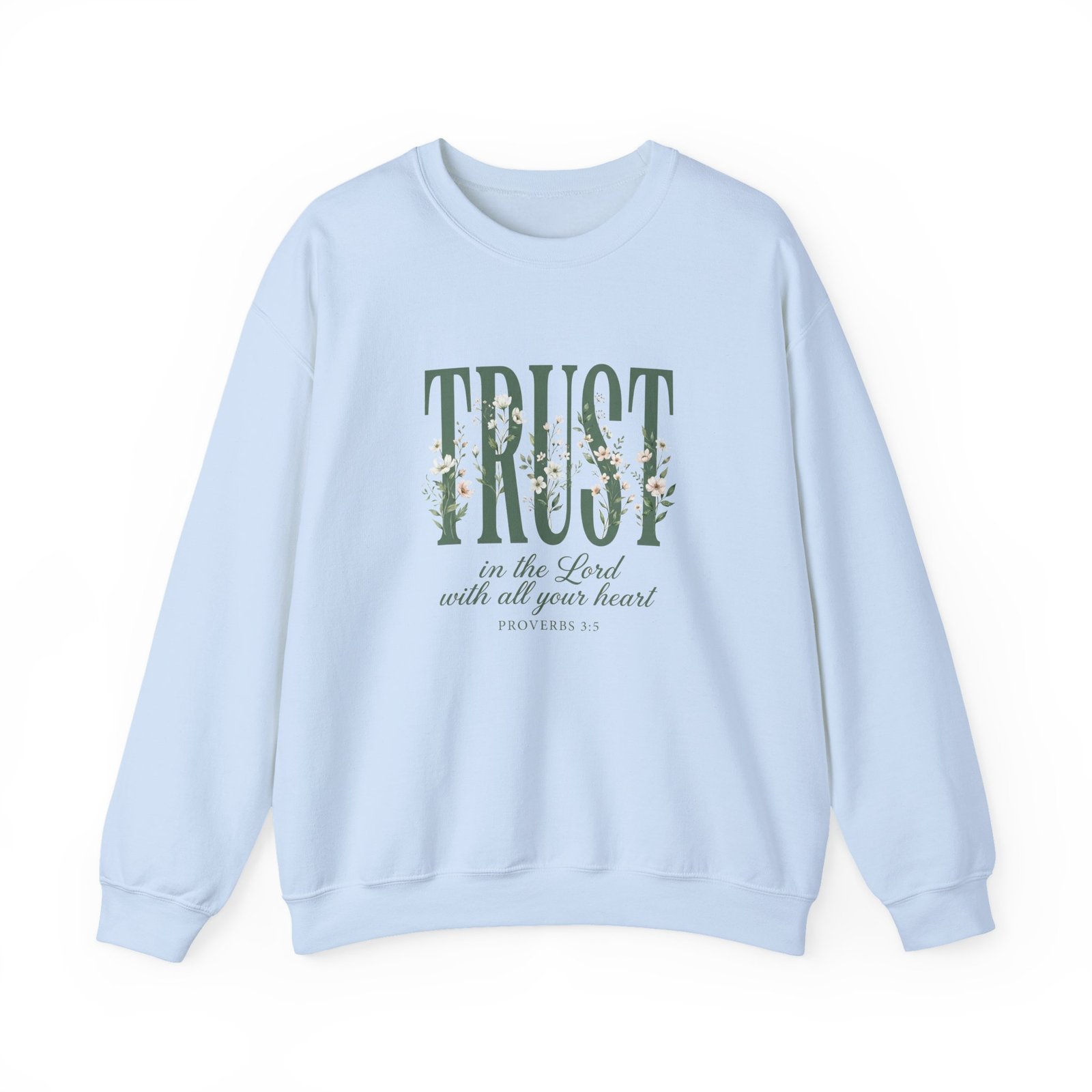 Trust in the Lord With All Your Heart Sweatshirt, Floral Christian Crewneck, Proverbs 3:5 Bible Verse, Faith Gift Women - Image 20