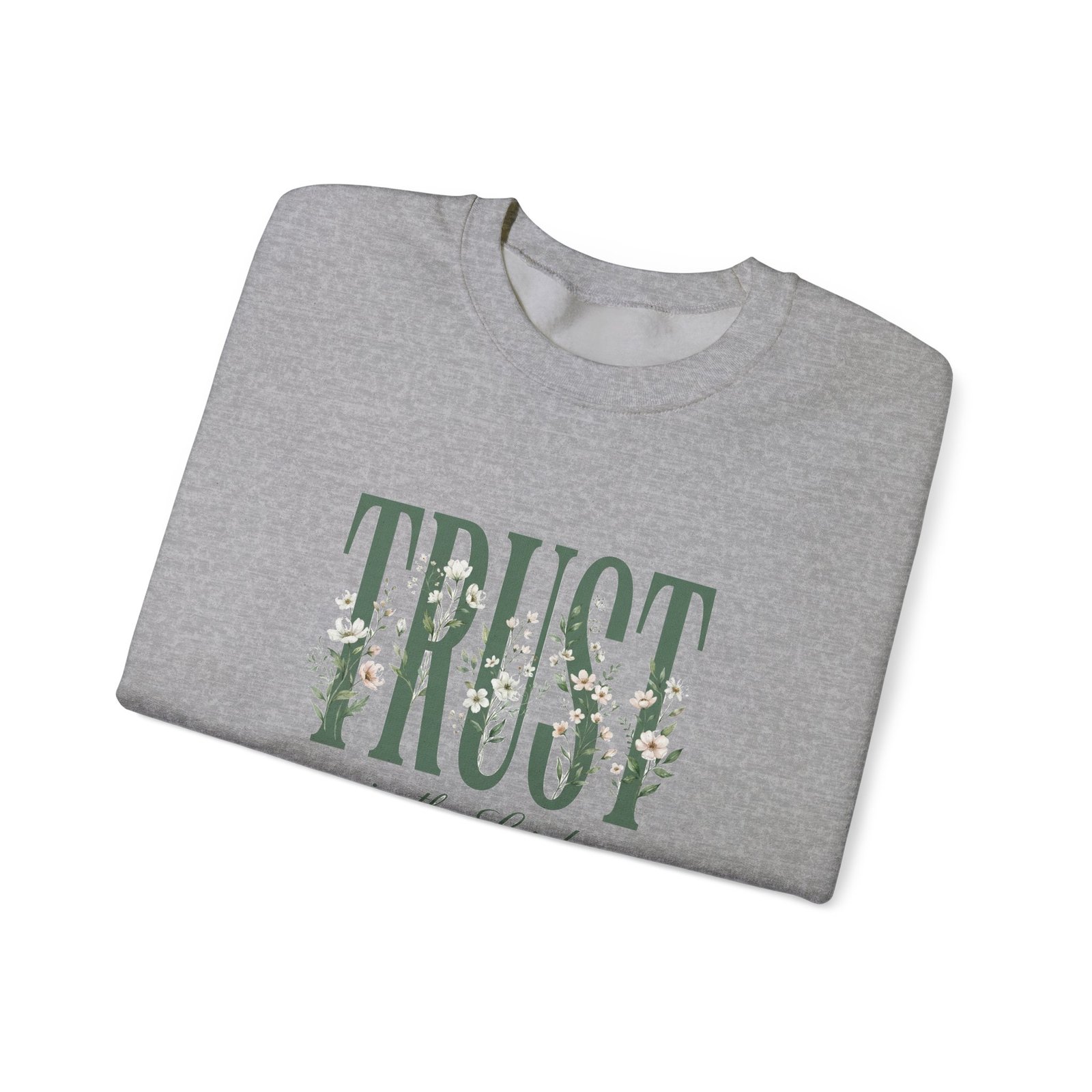 Trust in the Lord With All Your Heart Sweatshirt, Floral Christian Crewneck, Proverbs 3:5 Bible Verse, Faith Gift Women - Image 17