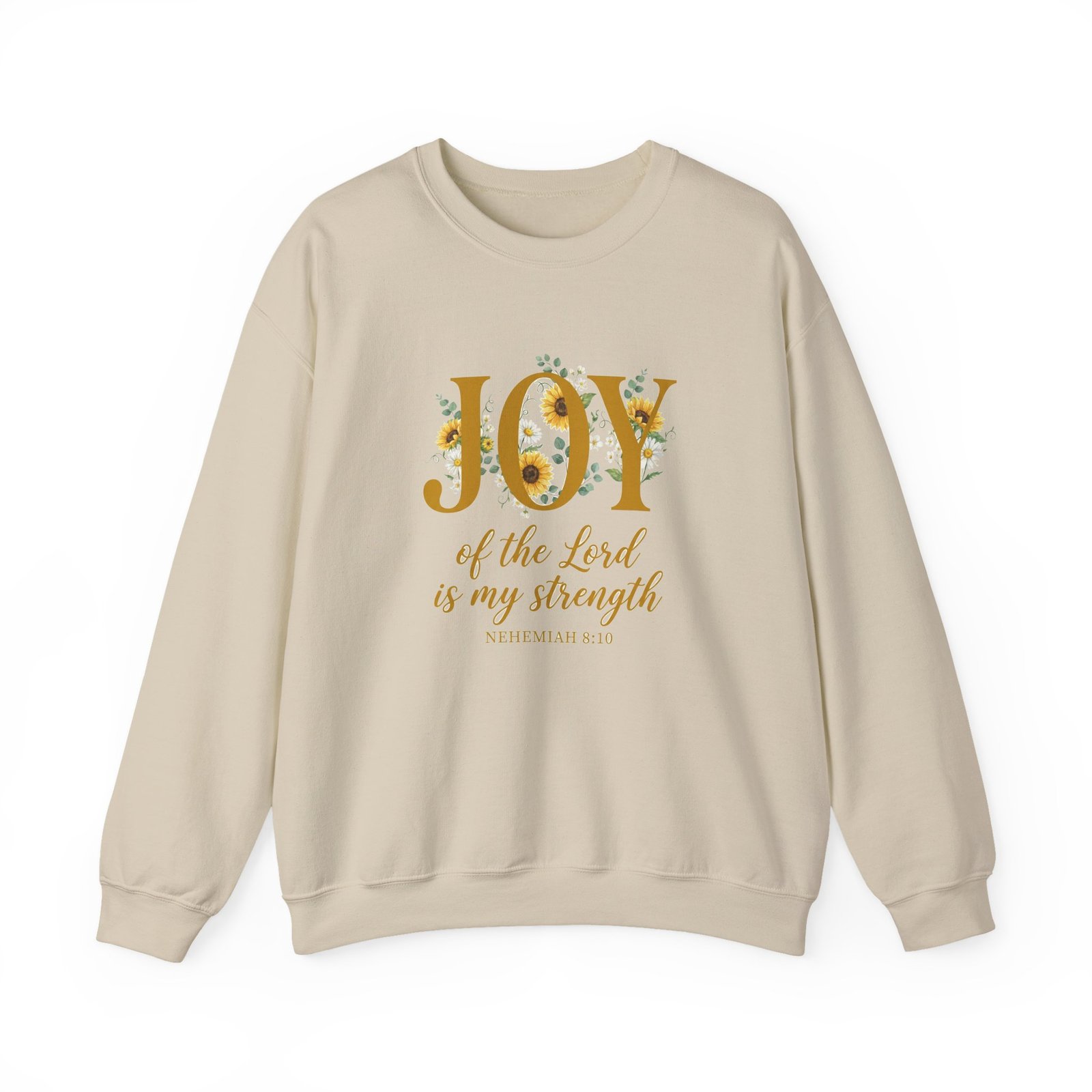The Joy of the Lord Is My Strength Sweatshirt, Sunflower Christian Crewneck, Nehemiah 8:10 Verse, Faith Gift Women - Image 11