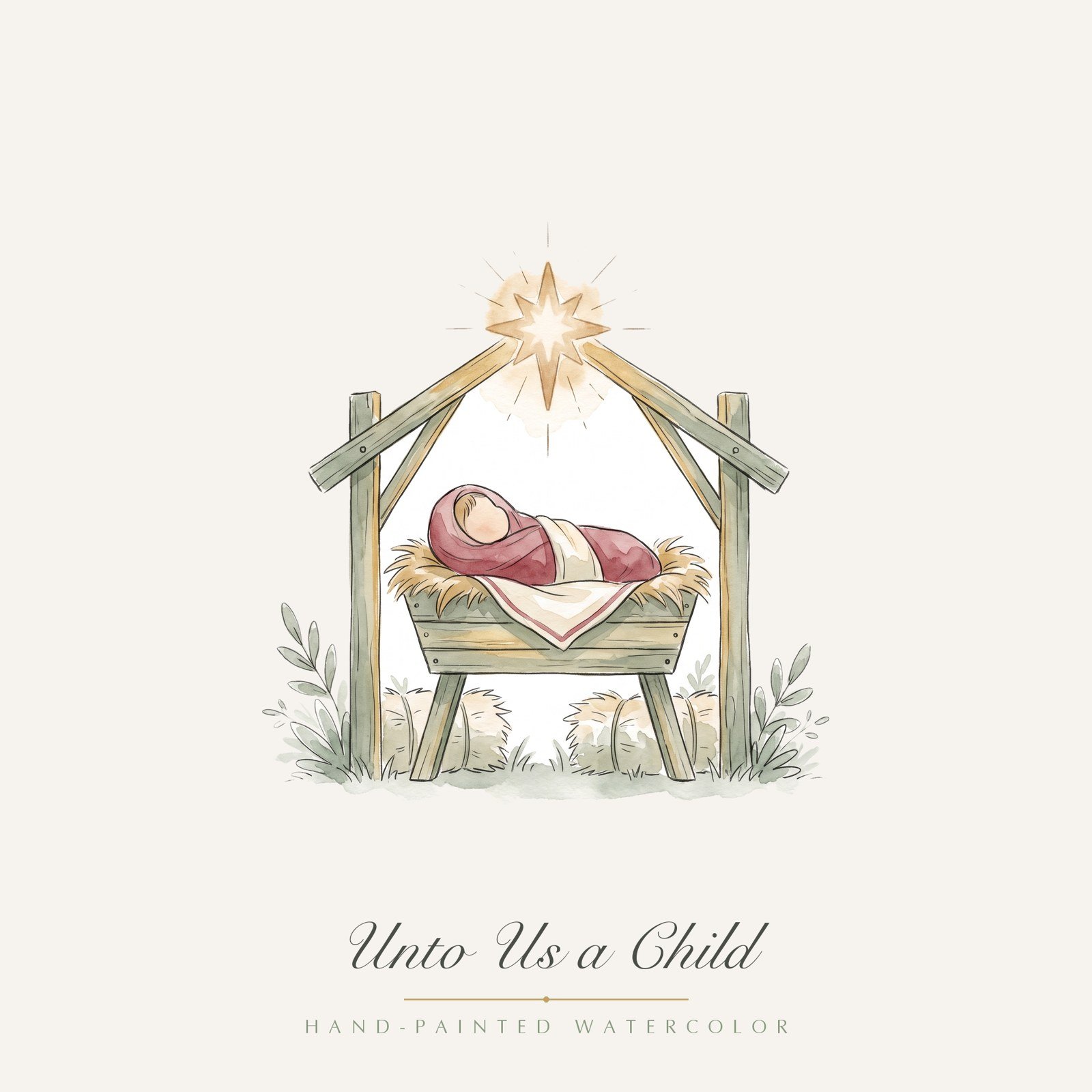 Watercolor Christian Christmas Clipart, 24 PNG, Nativity Wise Men Angel Advent, Commercial Use Religious Sublimation, Digital Download - Image 18