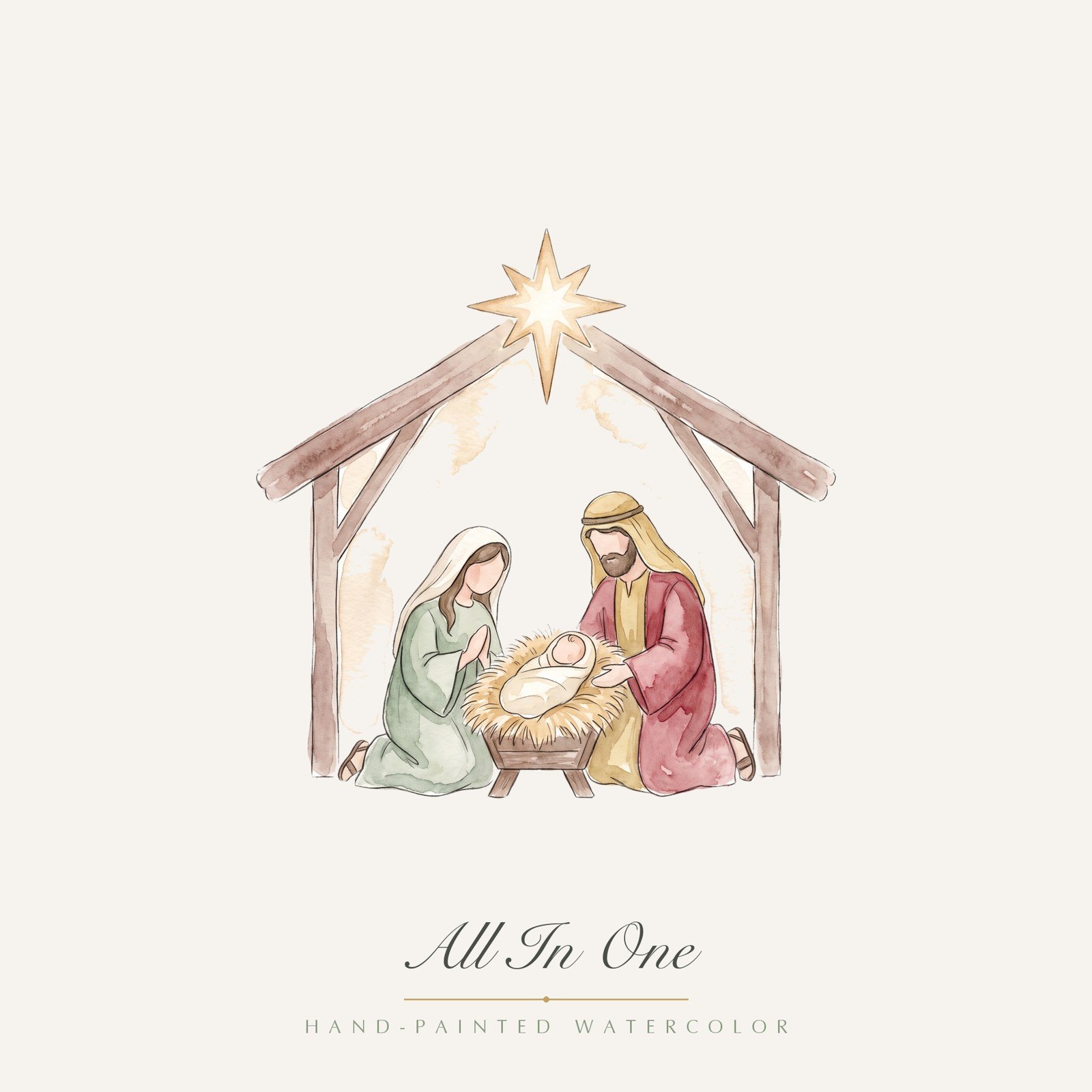 Ultimate Christian Watercolor Clipart Bundle, 92 PNG, Faith Floral Easter Nativity, Cross Dove Lamb, Commercial Use Sublimation Download - Image 19