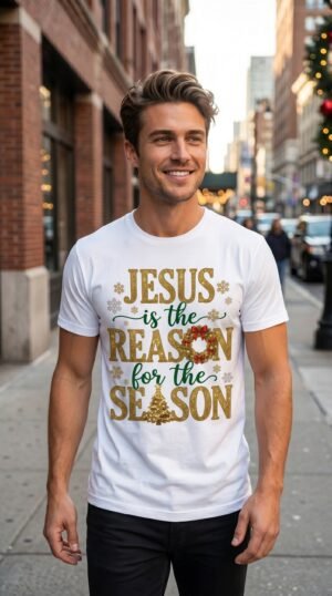 Jesus is the Reason for the Season T-Shirt | Christmas Religious Tee