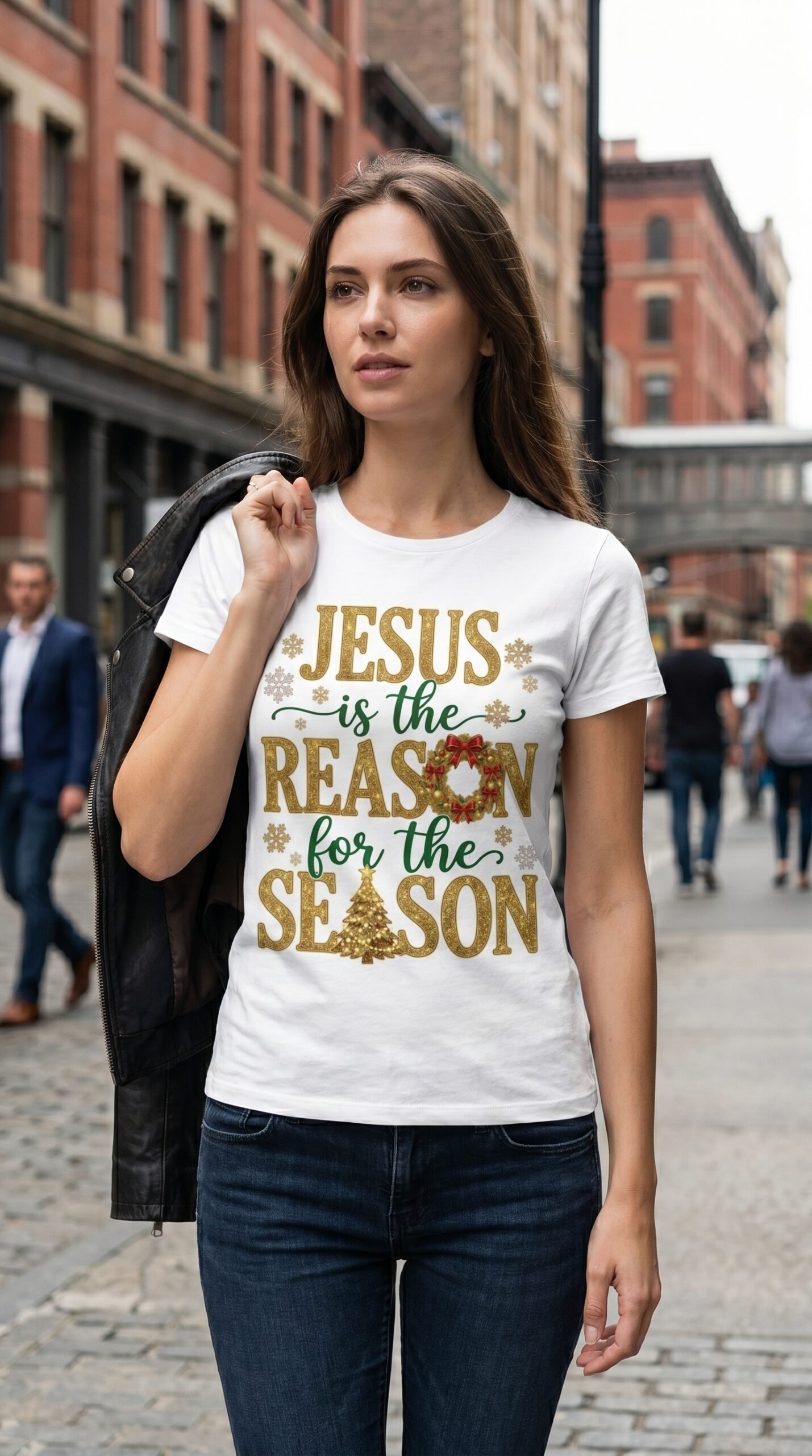 Jesus is the Reason for the Season T-Shirt | Christmas Religious Tee - Image 5