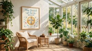Shield of Faith Poster — Ephesians 6:16 Christian Wall Art