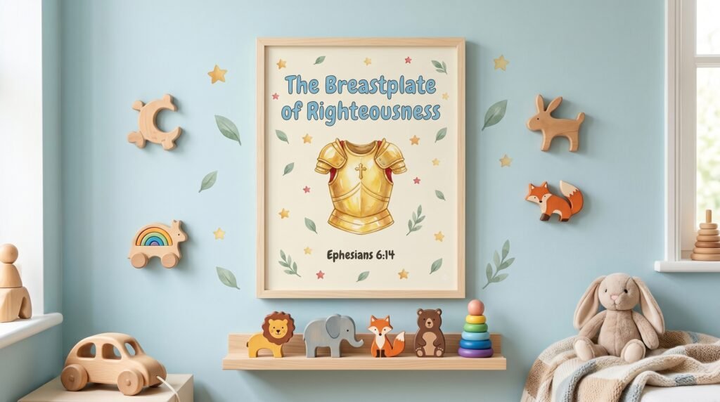 Rolled Poster — “The Breastplate of Righteousness” Christian Scripture Wall Art (Ephesians 6:14) — Inspirational Nursery/Children’s [...]