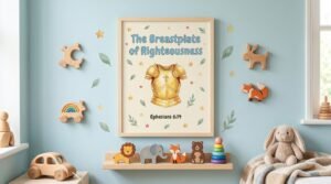 Rolled Poster — “The Breastplate of Righteousness” Christian Scripture Wall Art (Ephesians 6:14) — Inspirational Nursery/Children’s [...]