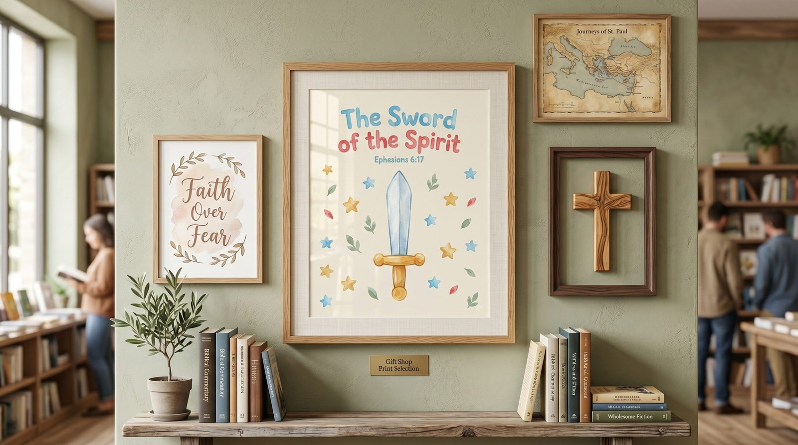 Sword of the Spirit Wall Poster — Ephesians 6:17 Bible Verse Nursery Art - Image 4