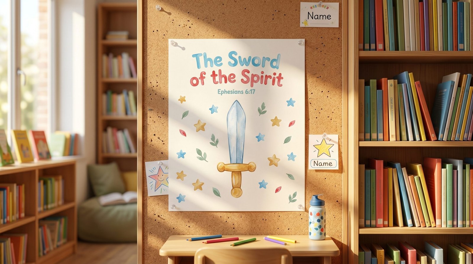 Sword of the Spirit Wall Poster — Ephesians 6:17 Bible Verse Nursery Art - Image 6