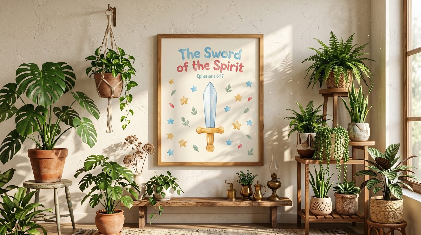 Sword of the Spirit Wall Poster — Ephesians 6:17 Bible Verse Nursery Art - Image 7