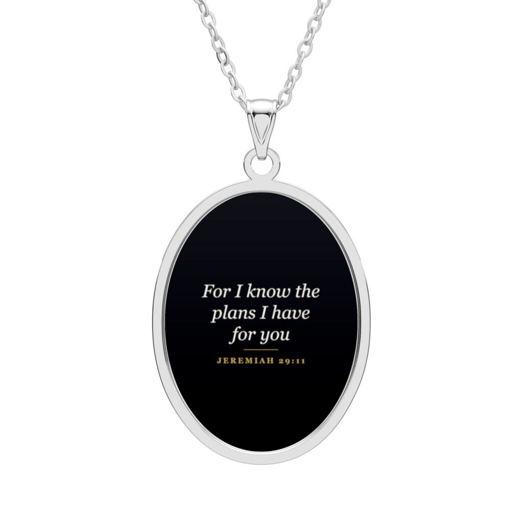 Jeremiah 29:11 Necklace, For I Know the Plans I Have for You, Christian Faith Gift, Bible Verse Pendant, Encouragement Gift