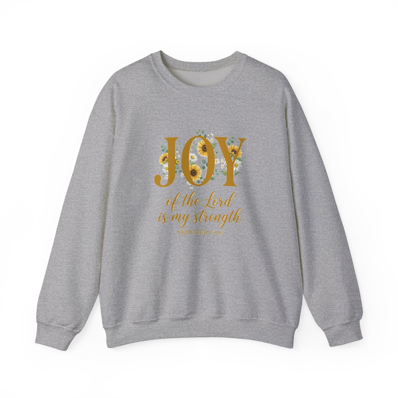 The Joy of the Lord Is My Strength Sweatshirt, Sunflower Christian Crewneck, Nehemiah 8:10 Verse, Faith Gift Women - Image 15