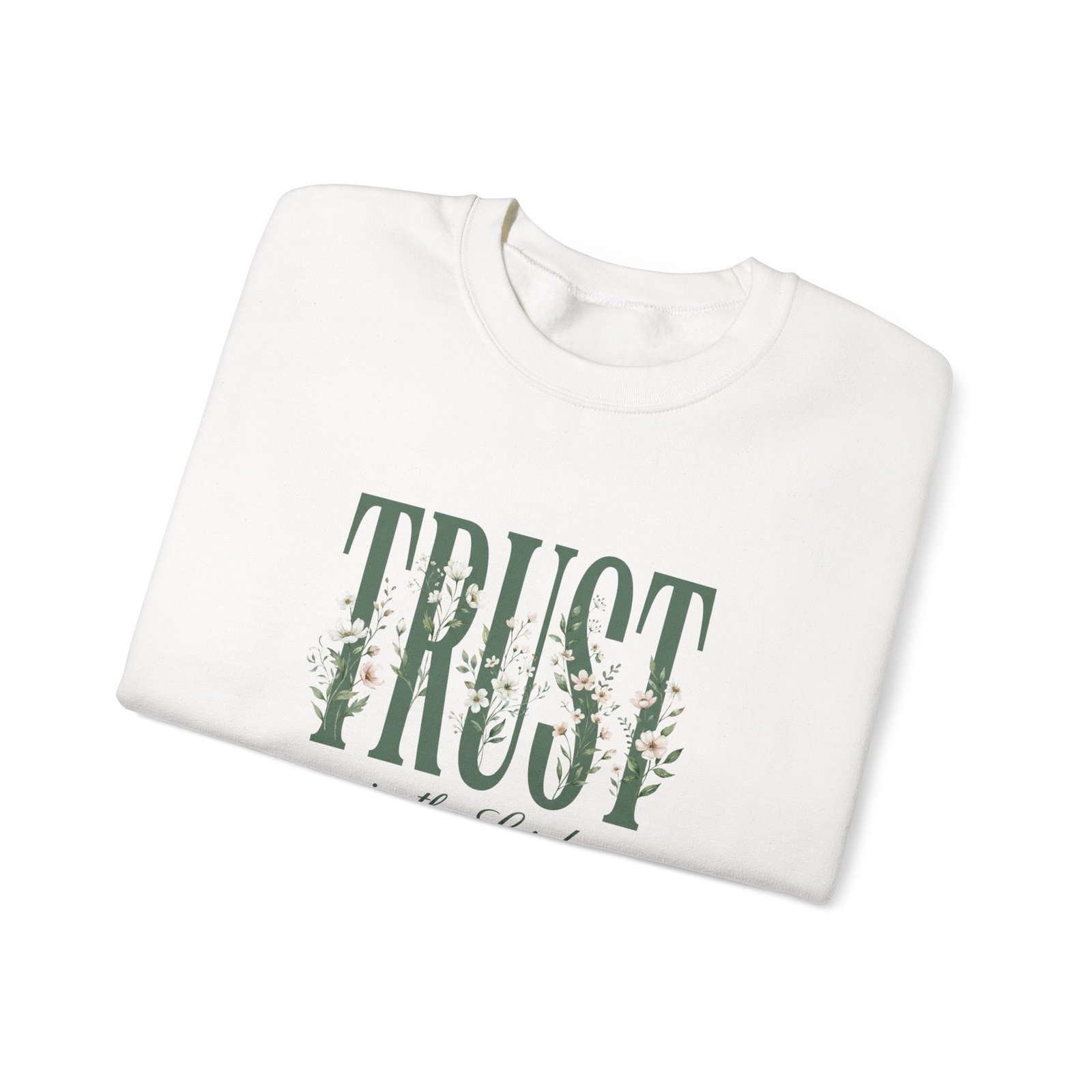 Trust in the Lord With All Your Heart Sweatshirt, Floral Christian Crewneck, Proverbs 3:5 Bible Verse, Faith Gift Women - Image 5
