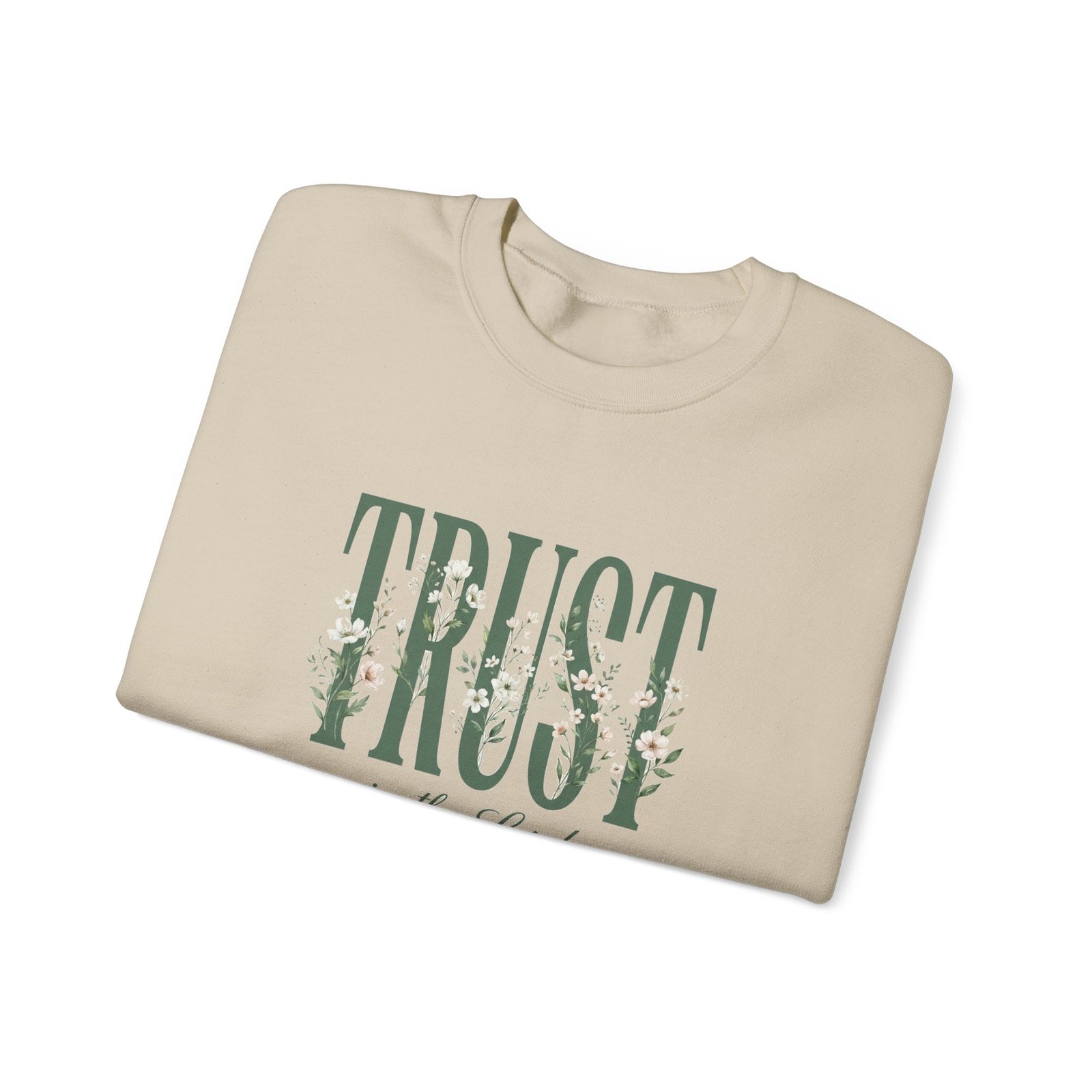 Trust in the Lord With All Your Heart Sweatshirt, Floral Christian Crewneck, Proverbs 3:5 Bible Verse, Faith Gift Women - Image 13