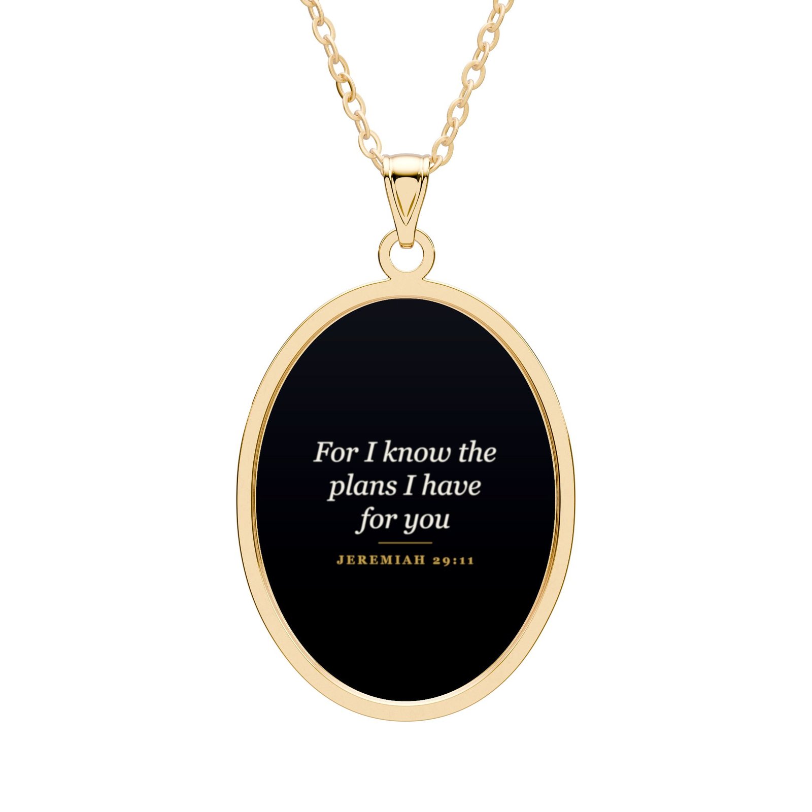 Jeremiah 29:11 Necklace, For I Know the Plans I Have for You, Christian Faith Gift, Bible Verse Pendant, Encouragement Gift - Image 2
