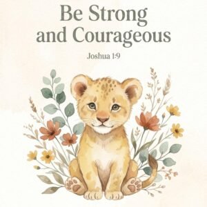 Christian Bible Verse Posters Set, Boho Watercolor Animals, Kids Nursery Wall Art (Instant Download)