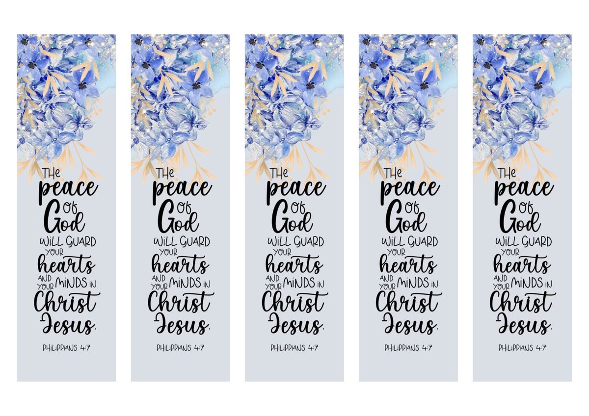 Floral Bible Verse Bookmarks | Christian Scripture Art (Digital Download)
