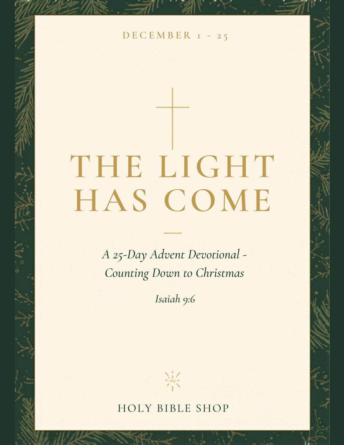 Advent Devotional Journal, 25-Day Christmas Countdown, Bible Verse Readings (PDF Download)