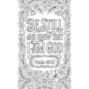 Bible Verse Coloring Pages Set, Scripture Coloring Book for Kids Adults (PDF Download)